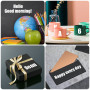 Vicloon Autocollants Lettres, 8Pcs Alphabet Lettre et Autocollants, Chiffres Adhesifs Autocollant Boîte aux Lettres pour Maison 