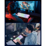 TECURS Clavier Mecanique Gaming AZERTY, Clavier Gamer de Jeu Filaire, 60% Clavier Mini LED Rétroéclairé, Anti-Ghosting, Switchs 
