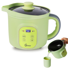 Fondoir à cire électrique 1,5 L avec contrôle précis de la température (30–150 °C), revêtement antiadhésif et bec verseur anti-g