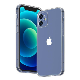 Meliya 1 Piece Coque Compatible pour iPhone 12 Mini 5.4”, Étui en Silicone avec Doublure en Microfibre Souple, Conception Spécia