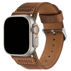Wristitani Compatible avec Apple Watch Bracelet Cuir 44mm 45mm 46mm 42mm 49mm 40mm 41mm 38mm, Smartwatch Bracelets de Remplaceme