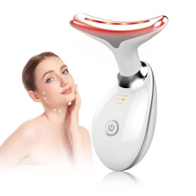 Appareil Anti Rides Visage, 3 Modes EMS Appareil de Gua Sha Visage, Appareil de Massage Visage, Chauffable 45°C Guasha Pour Visa