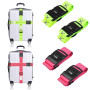 Zyiphor 4 Pièces Sangle Valise Voyage avec Code, Sangles pour Bagages Réglables Ceinture Valise, Ensemble de Sangle de Bagage Cr