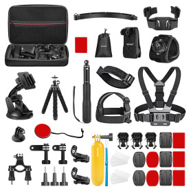 NEEWER Kit d'Accessoires pour Caméra d'Action 50en1 Compatible Avec GoProHero 131211 DJI OSMO 4 3 2 Insta360X4X3 SJCAM AKASO Vic