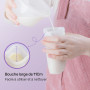 Nuliie Silicone Sachet Conservation Lait Maternelle Lot de 7, Doublement Étanches Sac Congelation Lait Maternel, Sans BPA Sacs à