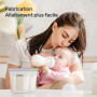 Nuliie Silicone Sachet Conservation Lait Maternelle Lot de 7, Doublement Étanches Sac Congelation Lait Maternel, Sans BPA Sacs à