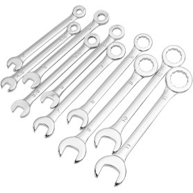 Treki 10PCS Mini Clés Mixtes Cle Plate a Cliquet Métriques 4mm-11mm Clés à Cliquet Articulées Clés Mixtes Portables Cliquet en A