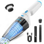 Milunho Aspirateur à Main, 9500PA Aspirateur Voiture Puissant sans Fil, 100W Rechargeable Portable Mini Aspirateur sans Fil, Asp