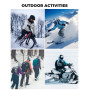 ROCKBROS Cagoule Moto Polaire Balaclava Hiver Tour de Cou Homme Femme Coupe-Vent Respirant Thermique Motif/Filtre Masque pour Vé