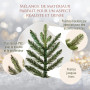 Sapin de Noël Artificiel Premium 90 cm - Gagnant du Test - Réalisme Exceptionnel, Branches épaisses, livré avec Support en Bois 