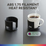 OVERTURE ABS Filament 1.75mm, Bobine de 1kg(2,2lbs), Précision dimensionnelle +/- 0,02 mm (Noir)