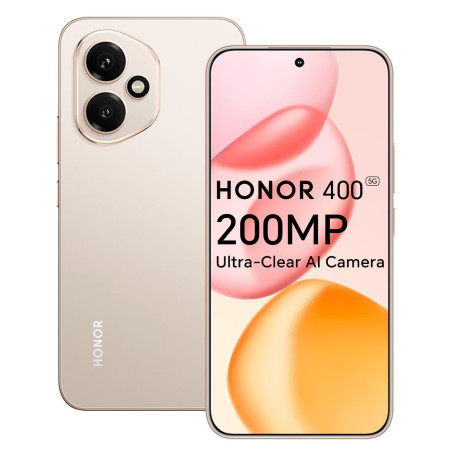 Honor 400 5G Smartphone, 8GO 256GO, Caméra AI Ultra-Claire de 200 Mpixels, 6,55" AMOLED Display 120Hz, Snapdragon 7 Gen 3, 5170m