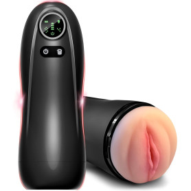 Sex Toýs Homme Masturbateurs Masculins Sextoys LED Masturbeuser Homme Mains Libres Avec 9 Vibrations & 4 Succions, Masturbateur