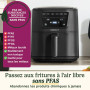 Cuisinart Friteuse Air Fryer Compact Max, Sans PFAS, Frit, rôtit, grille, cuit, déshydrate | 36% plus compacte, 33% plus grande 