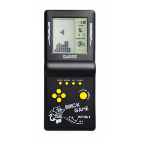 3,5 Pouces Grand écran Brique Console de Jeu Bloc de Construction Jeu de Course / Jeu de réservoir intégré 23 Jeux Classiques Pu