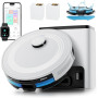 Lefant M2 Plus Aspirateur Robot Laveur avec Station, Vidange Automatique, Navigation Laser avec Cartographie, Évitement d'obstac