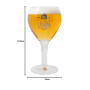 Leffe Lot de 2 verres à bière belge 33 cl