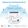 LoraTap 4 Interrupteur Module Volet Roulant Connecté, Commutateur Rideau Stores WiFi, Compatible avec Alexa Google Home pour Com