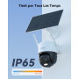 Imou 3K Caméra Surveillance WiFi Exterieure sans Fil Solaire avec Batterie 5000mAh, Caméra Solaire Exterieur 360° PTZ, 2.4GHz, D