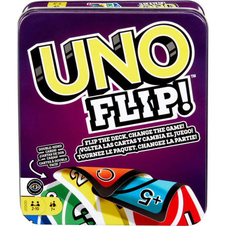 Uno Jeu De Cartes, avec 112 Cartes dans Une Boîte Métallique Robuste, avec De Nouvelles Cartes Action Étonnantes, Jouet Adultes,