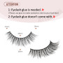 Onlyall Cils Faux Naturels Éffilochés Bandes de Cils Minces et Moelleuses Effet Naturel 7 Paires D-K06