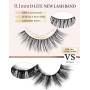 Onlyall Cils Faux Naturels Éffilochés Bandes de Cils Minces et Moelleuses Effet Naturel 7 Paires D-K06