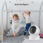 EZVIZ C6N Caméra Surveillance WiFi Intérieure 1080p, Caméra Bébé Pan/Tilt à 360°, 2.4Ghz, Vision Nocturne Intelligente avec Smar