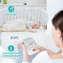 VIZOLINK Babyphone Camera, 2,8 Pouces Bébé Moniteur avec 4000mA Batterie, Vision Nocturne, VOX, 3X Zoom, Communication Bidirecti