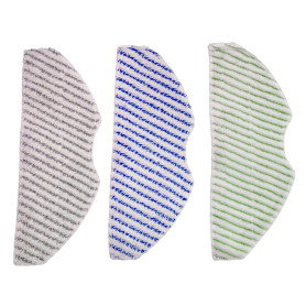 Lot de 3 chiffons en microfibre compatibles avec / pièce de rechange pour robot aspirateur Rowenta ZR185001 RR8567 RR8585 RR8587