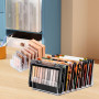 HingtTraum Lot de 2 organiseurs de fards à paupières – Organisateur maquillage transparent avec 7 compartiments – 2 tailles pour