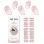 JMEOWIO Autocollant Ongles Gel UV Paillettes Rose Clair Gel Nail Art Stickers Semi-durci Stickers Ongle Deco Ongle Design Manucu
