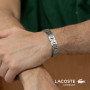 Lacoste Bracelet à maillons Collection METROPOLE Embelli avec motif petit piqué - Disponible pour homme et femme