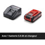 Einhell Tondeuse à gazon sans fil GE-CM 18/30 Li Kit Power X-Change (18 V, Largeur de coupe 30 cm, Surface conseillée 150 m²) Li