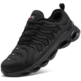LARNMERN Chaussures de Sécurité Hommes Légere Embout Acier Confort Chaussures de Travail Mode Respirante Basket de Securite 36EU