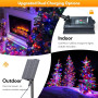 Dolucky Guirlande Lumineuse Solaire, 30M 300 LED Guirlande Lumineuse Exterieure Solaire 19 Modes À DISTANCE Guirlande Noel Exter