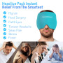 Masque Migraine - bonnet migraine relief cap, Réutilisable masque migraine et céphalées, headache hat les sinus et le stress, Co