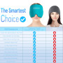 Masque Migraine - bonnet migraine relief cap, Réutilisable masque migraine et céphalées, headache hat les sinus et le stress, Co