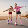 Patins à roulettes en Ligne Réglables pour Enfants Filles, Rollers en Ligne pour Enfants et Débutant pour Intérieur Extérieur Sp