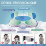 SOLAURENT Oreiller Ergonomique Cervical - Orthopédique - Cervical - Oreiller - Mémoire de Forme - Coussin Ergonomique Cervical -