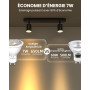 DoRight AC/DC 12V Ampoules LED GU10 7W, MR16 Ampoule Spot LED 3000K Blanc Chaud 7W 650LM Equivalent Ampoule Halogène 65W Non-Dim