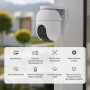 EZVIZ C8c 4MP Caméra Surveillance WiFi Extérieure à 360° avec Suivi Auto-Zoom, Détection de Forme Humaine/Véhicule, Vision Noctu