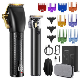 Tondeuse Cheveux Hommes Professionel, Tondeuse Barbe et Cheveux, Kit de Coupe de Cheveux Electriques, Tondeuse à Cheveux Kit Ave