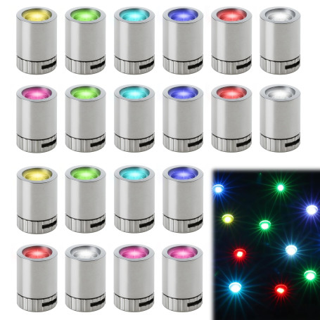 BOULESENM 20 Pièces Mini Led,Lampe LED Miniature avec Batterie,Led a Pile,Mini Led a Pile pour Décoration,pour Décoration de Fêt