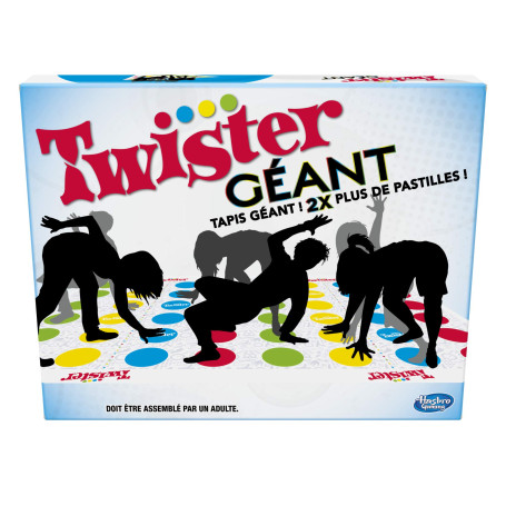 Hasbro Gaming Twister Géant - Jeu de Société D'Adresse Rigolo - Version Française Exclusivité sur Amazon