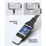 RAVIAD Câble iPhone Court 50CM Chargeur iPhone, [Certifié MFi] Nylon Cable Lightning Charge Rapide Compatible avec iPhone 14 13 