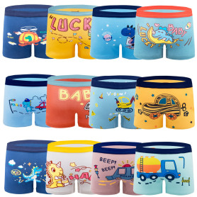 Cogindss Xmrlvn Boxer Enfant Garcon Calecon Enfant Culotte Garçon Animaux Mignons Coton,3-13 Ans