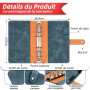Enveloppe Budget Francais A6 Classeur Budget Planner - Carnet Budget avec 8 Défi de l'économie d'argent - Classeur Budget Franca