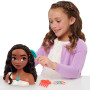 Just Play Tête à coiffer Vaiana 2 Princesses Disney, 7 Accessoires, Jeux d’Imitation, Jouets pour Enfants de 3 Ans et Plus