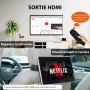 Sunweyer Adaptateur sans Fil CarPlay 2025 Android Auto Streaming Box SW12 avec Netflix, Youtube, Hulu, Installation de l'applica