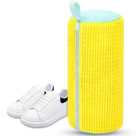 Leyrens Sac Lavage Chaus-sures Machine à Laver, Réutilisable Portable 360 degrés Sac de Lavage pour Chaussures avec Fermeture Éc